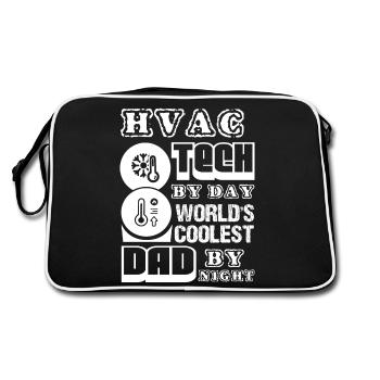 HVAC Tech HVAC Tech Dad - Retro Bag - black/white - Back