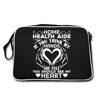 Home Health Aide Home Health Aide Full Heart - Retro Bag - black/white - Back