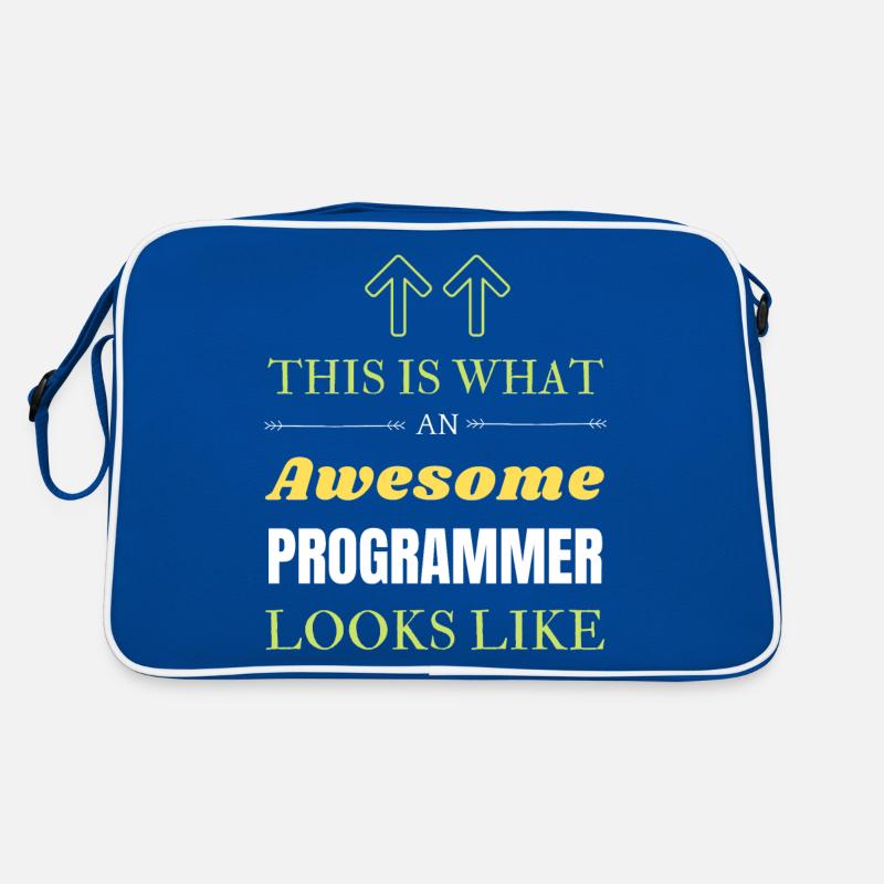 This is What an Awesome Programmer Looks Like Retro Bag