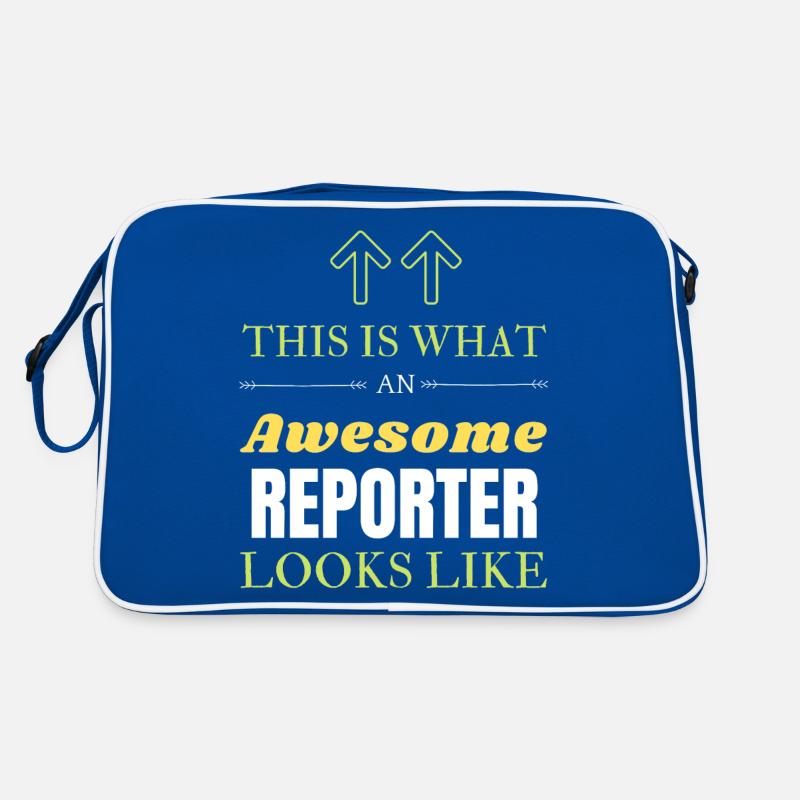 So sieht ein großartiger Reporter aus Retro Tasche