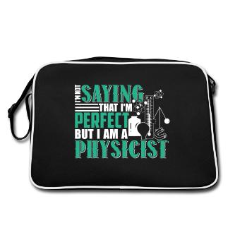 Physicist I Am A Physicist - Retro Bag - black/white - Back