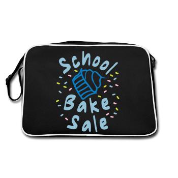 Baking as a hobby saying that is funny - Retro Bag - black/white - Back