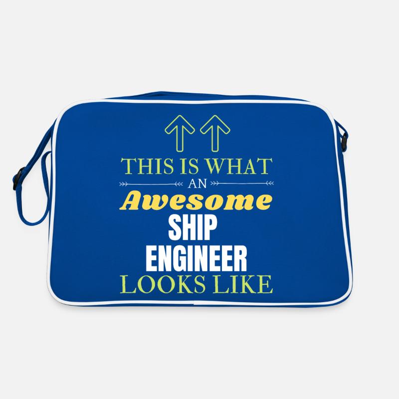 So sieht ein großartiger Schiffsingenieur aus Retro Tasche