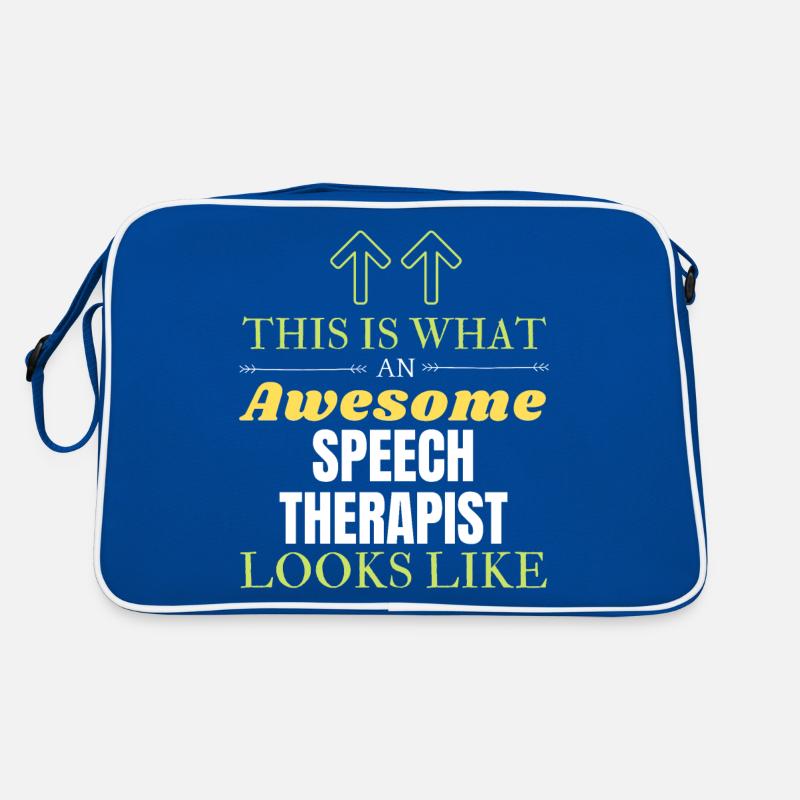 So sieht ein großartiger Logopäde aus Retro Tasche