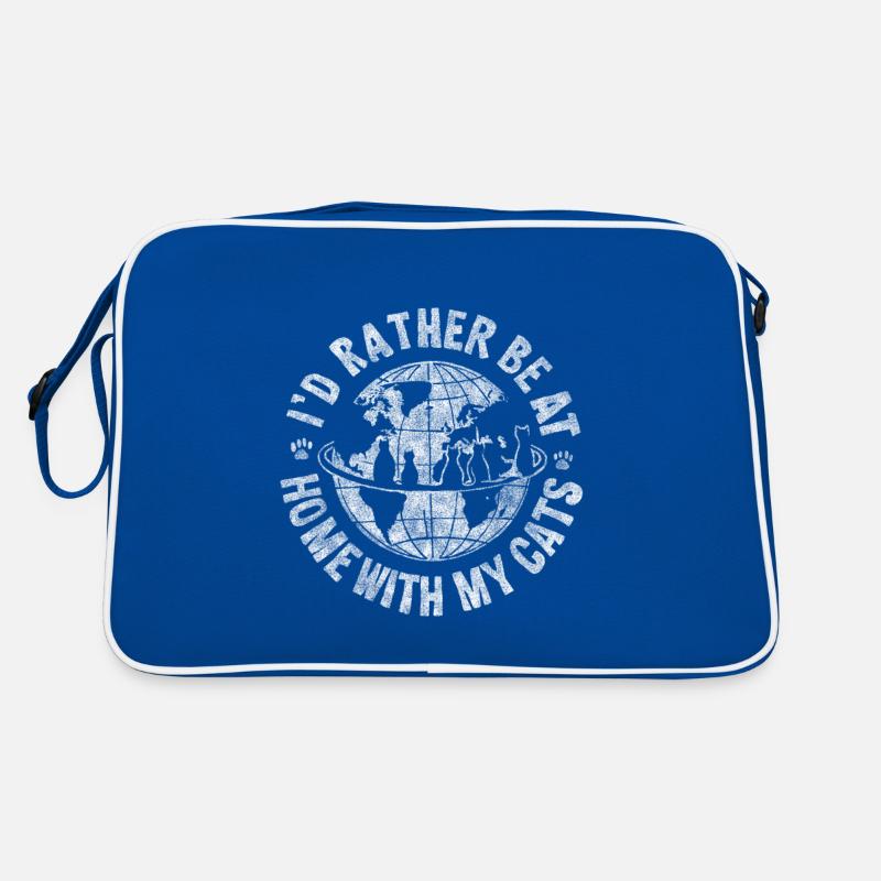 Katzen Welt Katze Besitzer Geschenk Idee Reise Retro Tasche