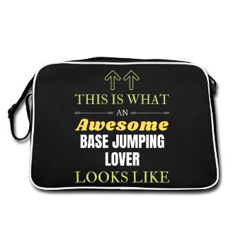 Voici à quoi ressemble un amateur de BASE jump génial l - Sac Retro - noir/blanc - Dos