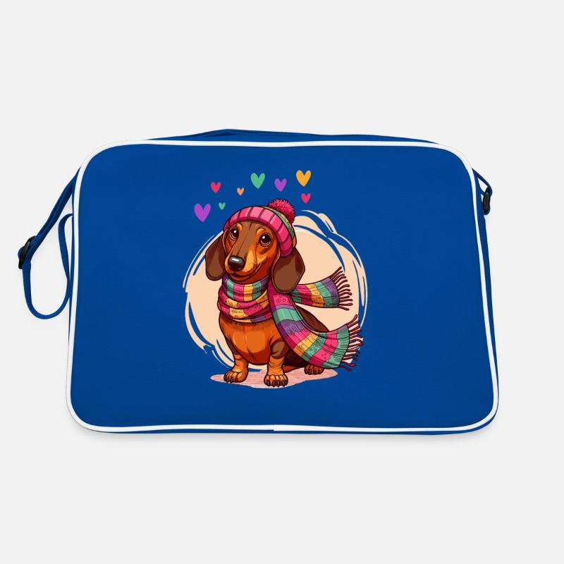 Chien Teckel Coeur Teckel Amour Teckel Propriétaire Drôle Sac Retro