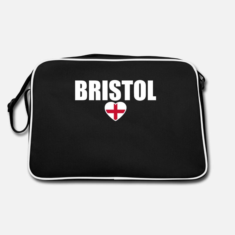 Bristol Angleterre Anglais Drapeau Anglais Sac Retro