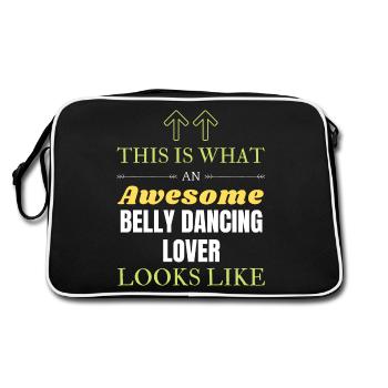Voici à quoi ressemble un amateur de danse orientale génial - Sac Retro - noir/blanc - Dos