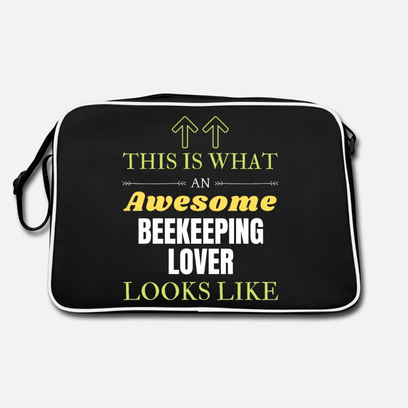 So sieht ein toller Imker-Liebhaber aus Retro Tasche
