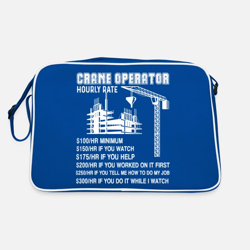 Crane Operator Hourly Rate Retro Bag