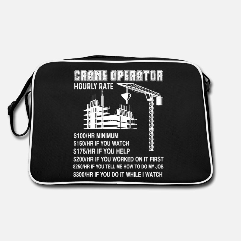 Crane Operator Hourly Rate Retro Bag