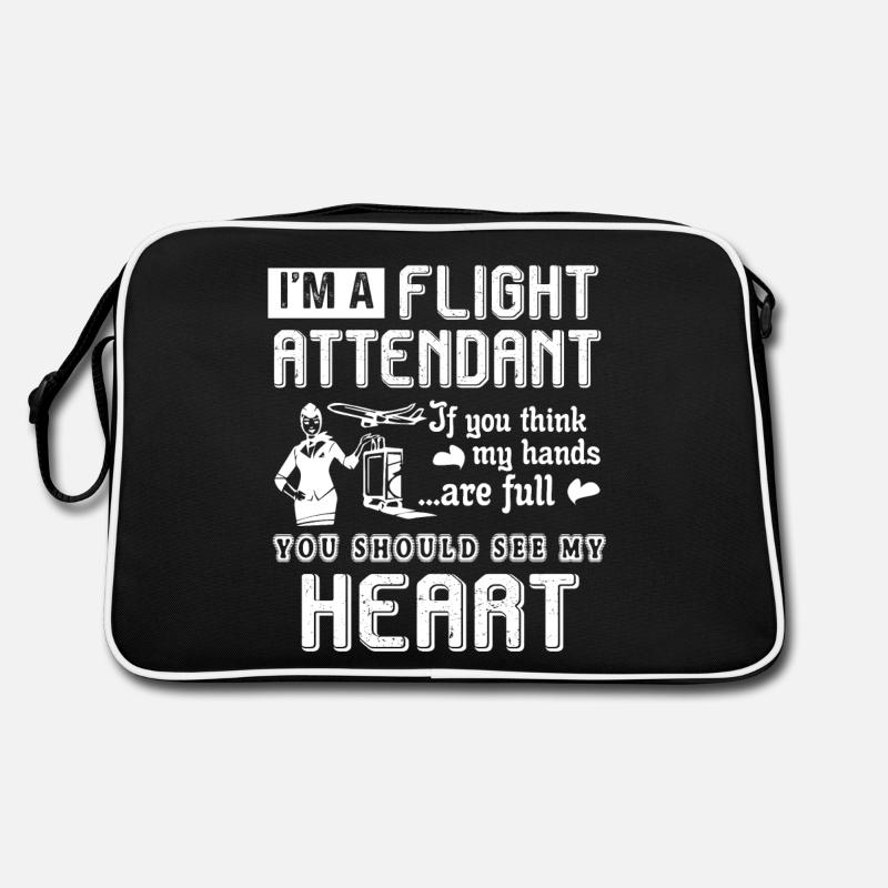 Flight Attendant Flight Attendant Full Heart Retro Bag