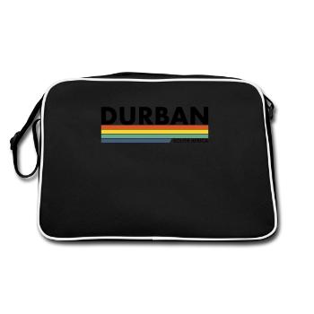 Durban South Africa Retro South African South African - Retro Bag - black/white - Back