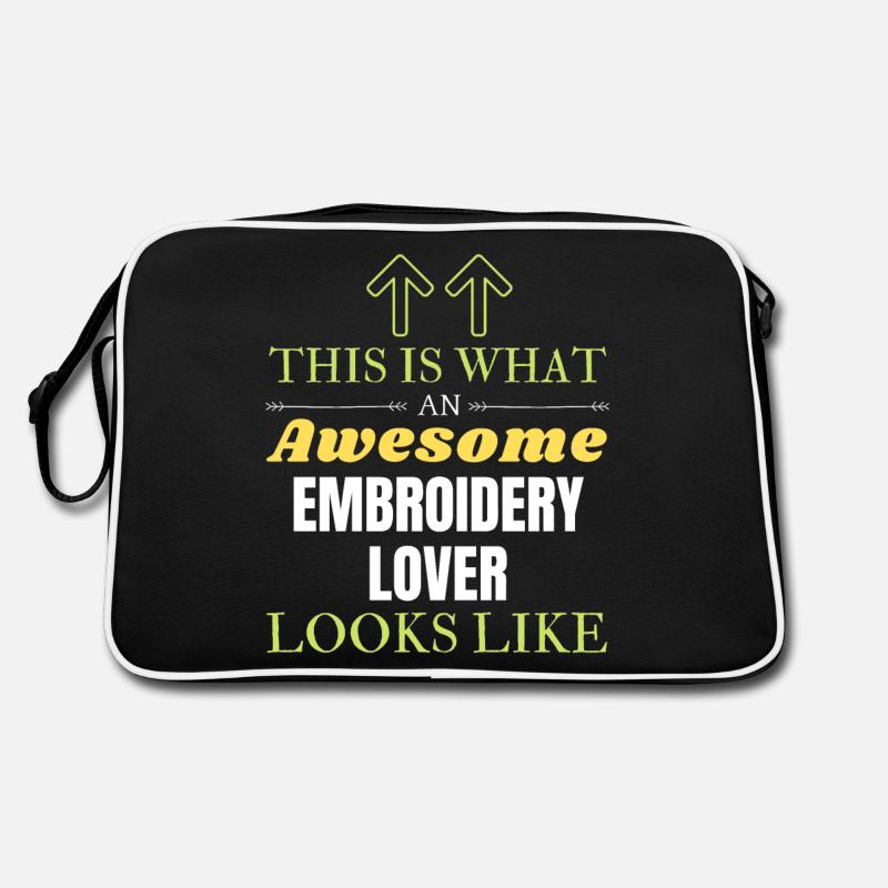 This is what an awesome Embroidery lover looks lik Retro Bag