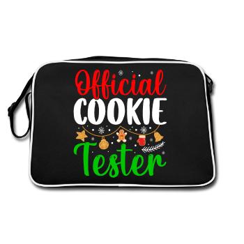 Testeur de cookies officiel Bonbons Noël - Sac Retro - noir/blanc - Dos