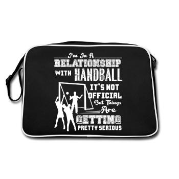 Handball In Relationship With Handball - Retro Bag - black/white - Back
