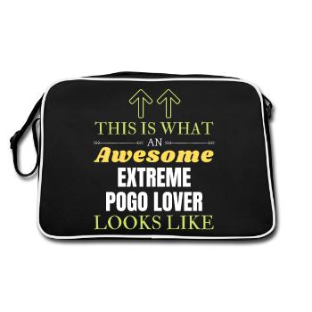 Voici à quoi ressemble un amateur de pogo extrême l - Sac Retro - noir/blanc - Dos
