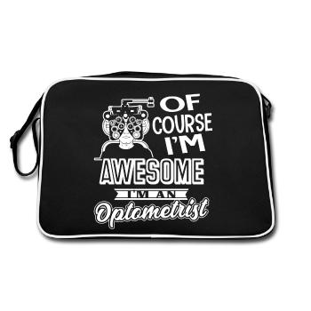 Optometrist I am An Awesome Optometrist - Retro Bag - black/white - Back