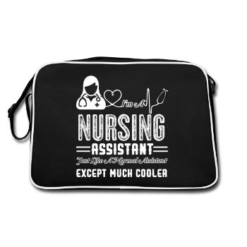 Cooler Nursing Assistant - Retro Bag - black/white - Back