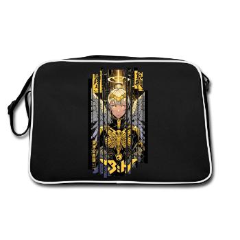 Ver.1 - Cyborg Angel or Kanji - Retro Bag - black/white - Back