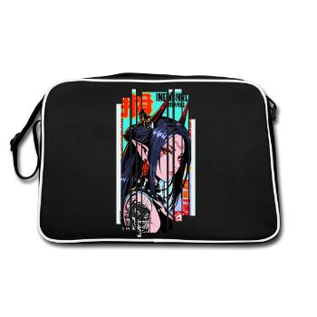 Cyborg Oni kanji - Sac Retro - noir/blanc - Dos