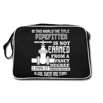 Pipefitter Forever The Title Pipefitter - Retro Bag - black/white - Back