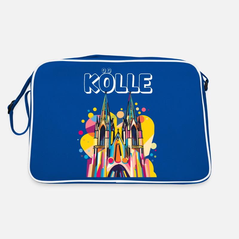 Carnaval Cologne Cologne Alaaf Kölsch Cathédrale de Cologne Coloré Sac Retro