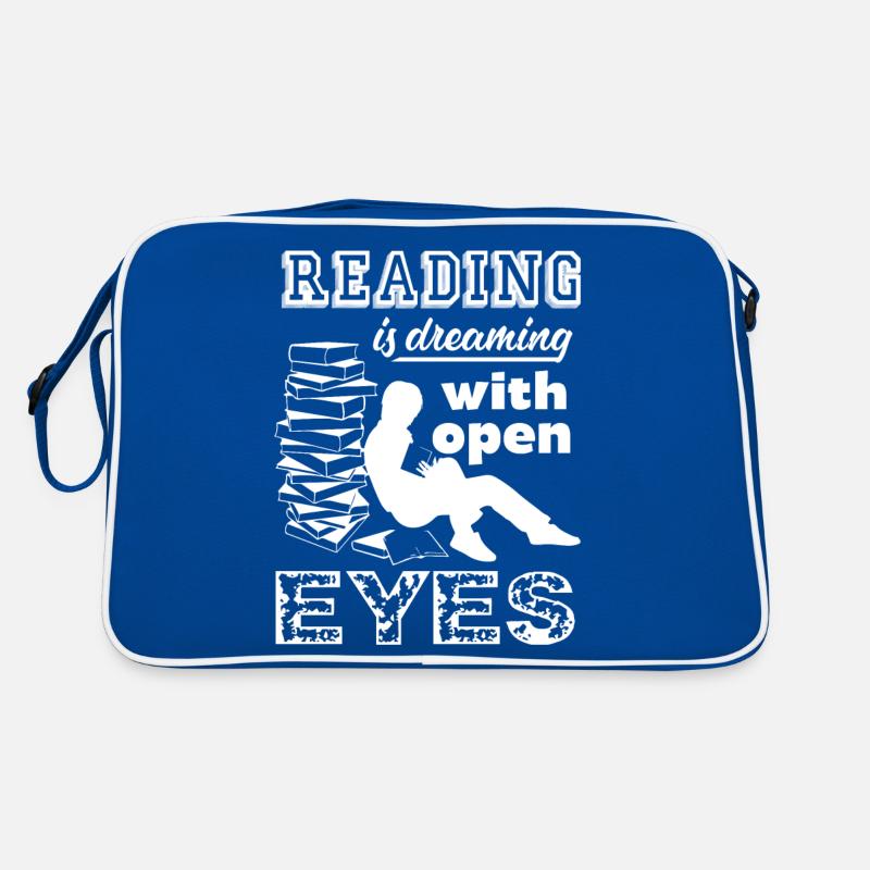 Reading Is Dreaming With Open Eyes Retro Bag