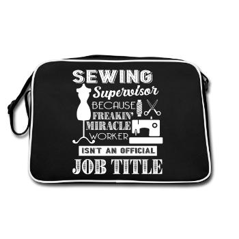 Sewing Supervisor Sewing Supervisor Job title - Retro Bag - black/white - Back