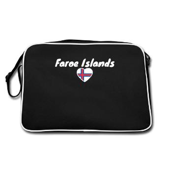Îles Féroé Îles Féroé Drapeau des Îles Féroé - Sac Retro - noir/blanc - Dos