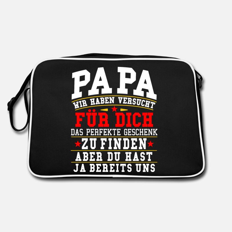 Papa Geschenk Geburtstag Vatertag Weihnachten Retro Tasche