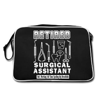 Surgical Assistant Retired Surgical Assistant - Retro Bag - black/white - Back