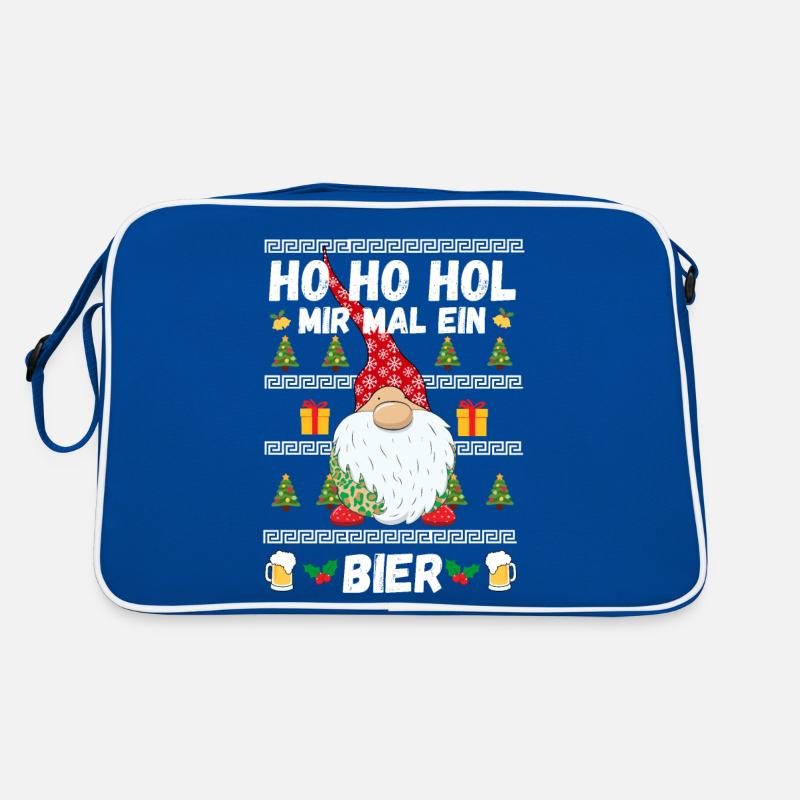 Weihnachten Wichtel Bier Alkohol Geschenk Lustig Retro Tasche