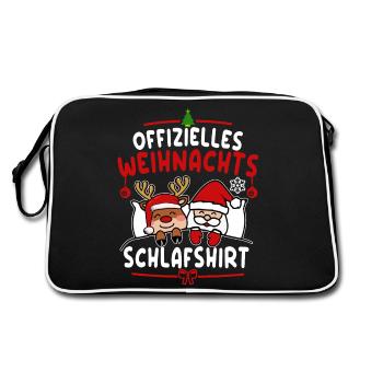 Official Sleep Shirt Christmas Rudolph Sleep - Retro Bag - black/white - Back