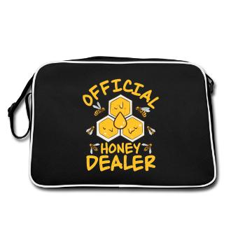 Official Honey Dealer Beekeeping Apiarist Beekeepe - Retro Bag - black/white - Back