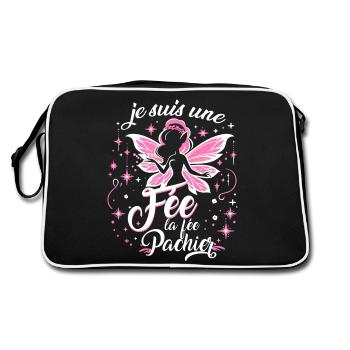 Je Suis Une Fée La Fée Pachier - Sac Retro - noir/blanc - Dos