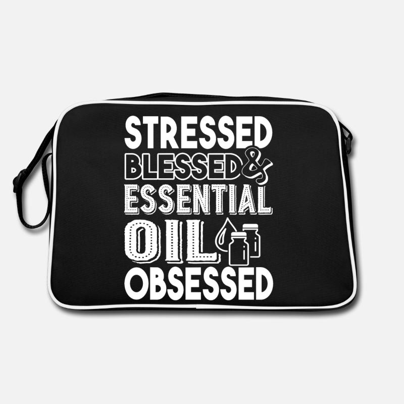 Stressed Essential Oil Obsessed Retro Bag
