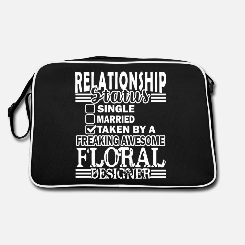 Floral Designer Relationship Status Retro Bag
