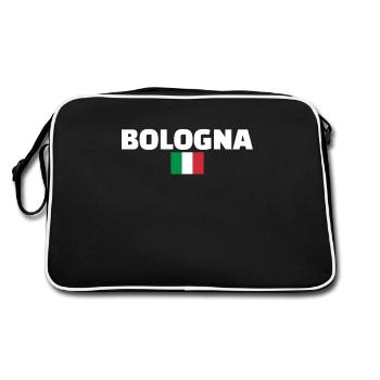 Bologne Italie Drapeau italien Italien - Sac Retro - noir/blanc - Dos