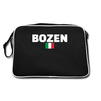 Bolzano Italie Drapeau italien Italien - Sac Retro - noir/blanc - Dos