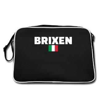 Brixen Italie Drapeau italien Italien - Sac Retro - noir/blanc - Dos