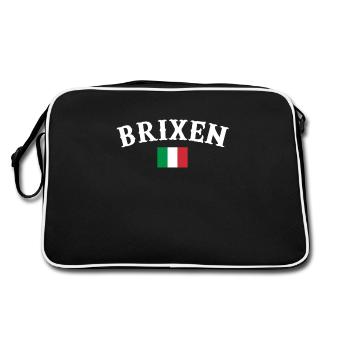 Brixen Italie Drapeau italien Italien - Sac Retro - noir/blanc - Dos