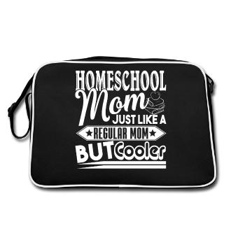 Homeschool Mom Cooler - Retro Bag - black/white - Back
