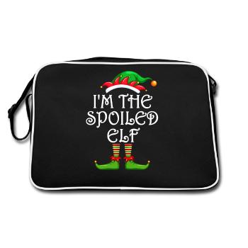 Je suis le lutin gâté Chemise assortie famille - Sac Retro - noir/blanc - Dos