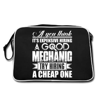 Mechanic Good Mechanic - Retro Bag - black/white - Back