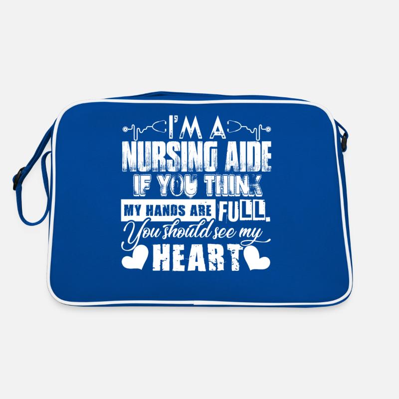 Nursing Aide Nursing Aide Full Heart Retro Bag