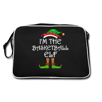 Je suis le basket-ball Elf Chemise Assortie Famille - Sac Retro - noir/blanc - Dos