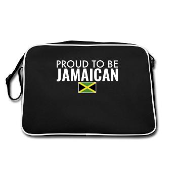 Fier d’être jamaïcain Drapeau jamaïcain de la Jamaïque - Sac Retro - noir/blanc - Dos