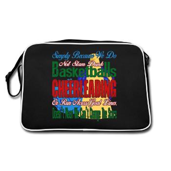 Cheerleading We Can't Change The Score - Retro Bag - black/white - Back